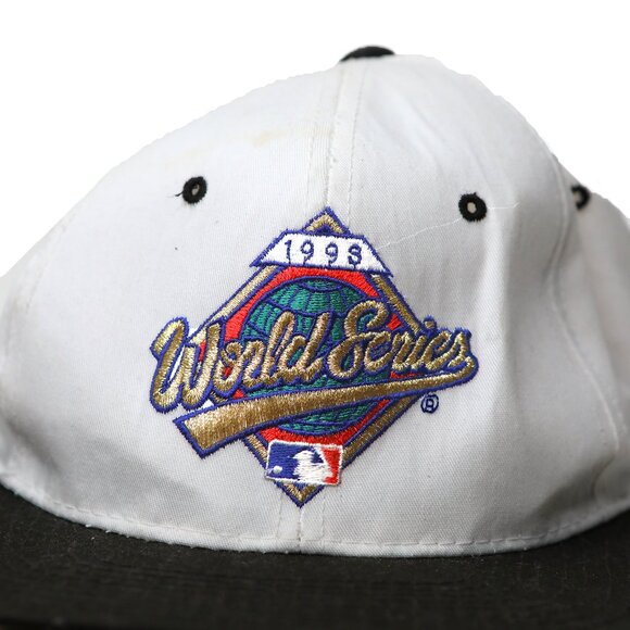 Vintage 90s Starter 1998 World Series Hat Baseball Snapback Cap White Black Kore - Picture 6 of 16